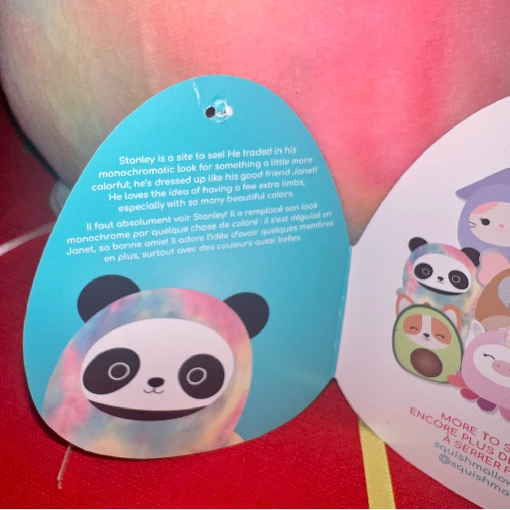 NWT ๐ฅ 8" Stanley the Panda Squishmallow Jelly Fish Costume - Picture 6 of 9